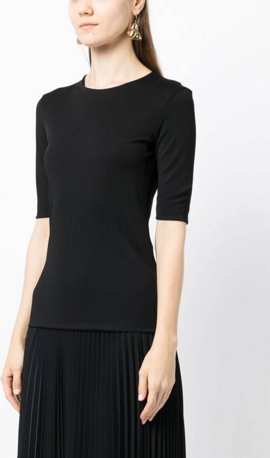 Jil Sander T-shirt met ronde hals Zwart