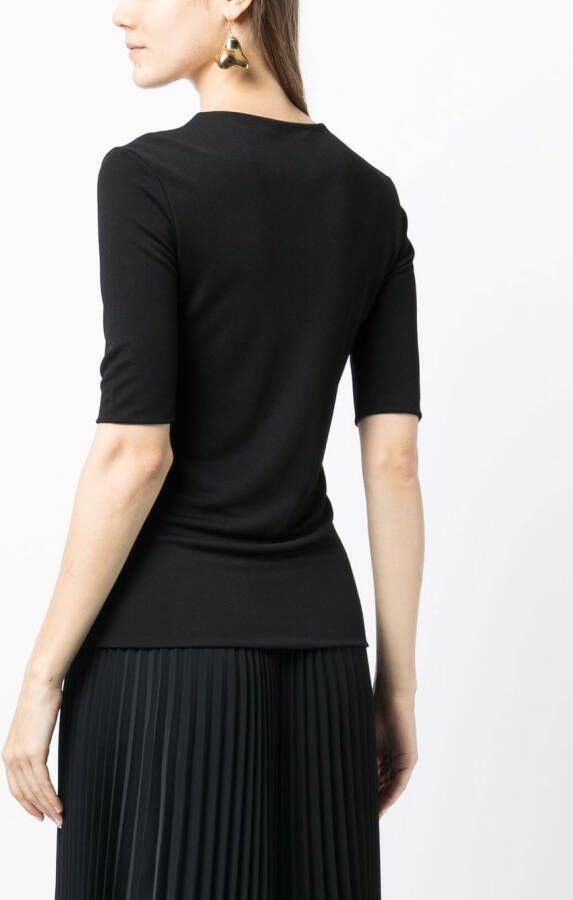 Jil Sander T-shirt met ronde hals Zwart