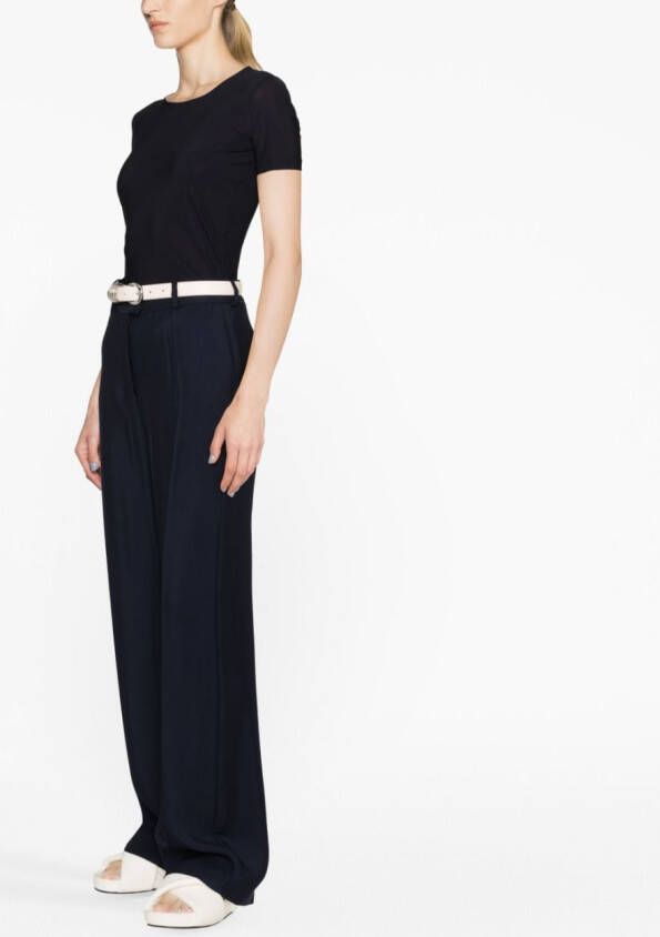 Jil Sander T-shirt met ronde hals Zwart
