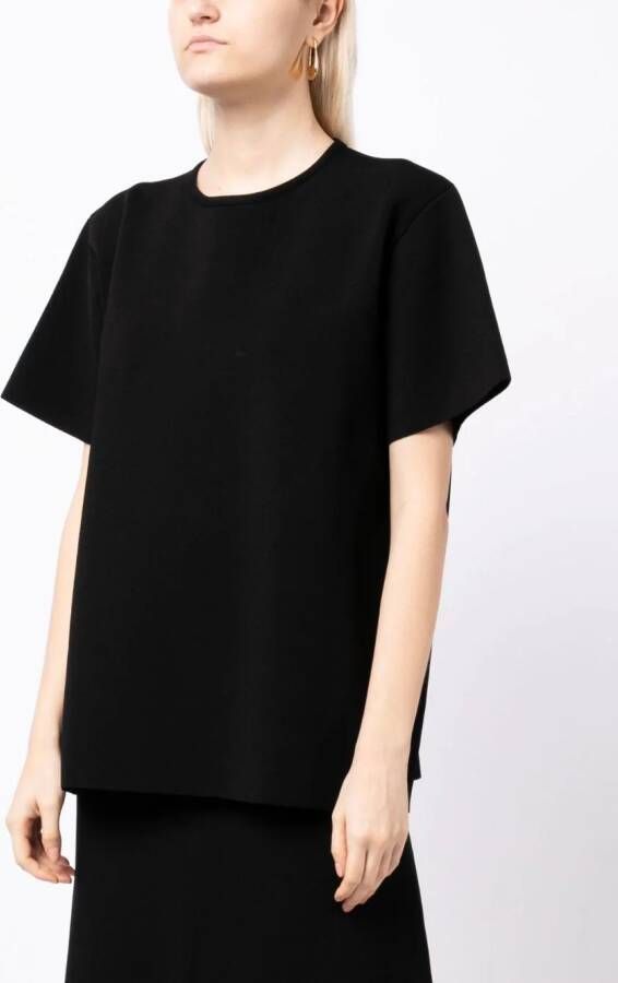 Jil Sander T-shirt met ronde hals Zwart