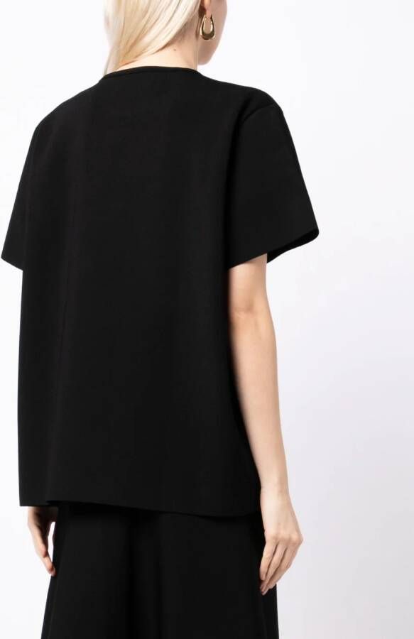 Jil Sander T-shirt met ronde hals Zwart