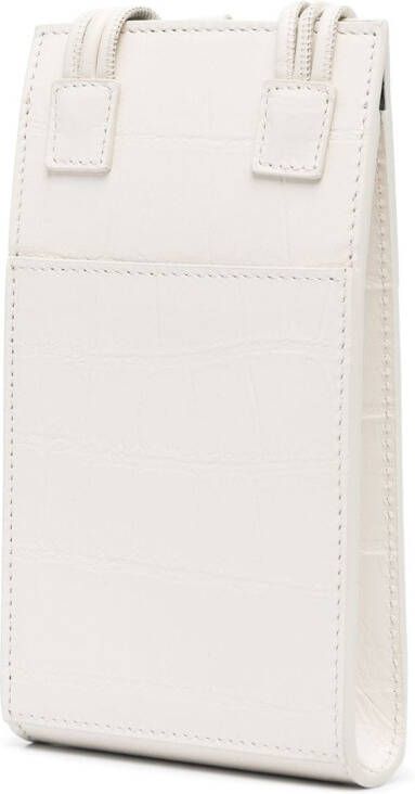 Jil Sander Tangle crossbodytas met logodetail Wit