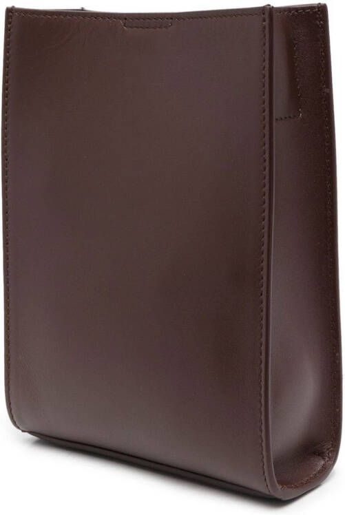 Jil Sander Tangle kleine schoudertas Bruin
