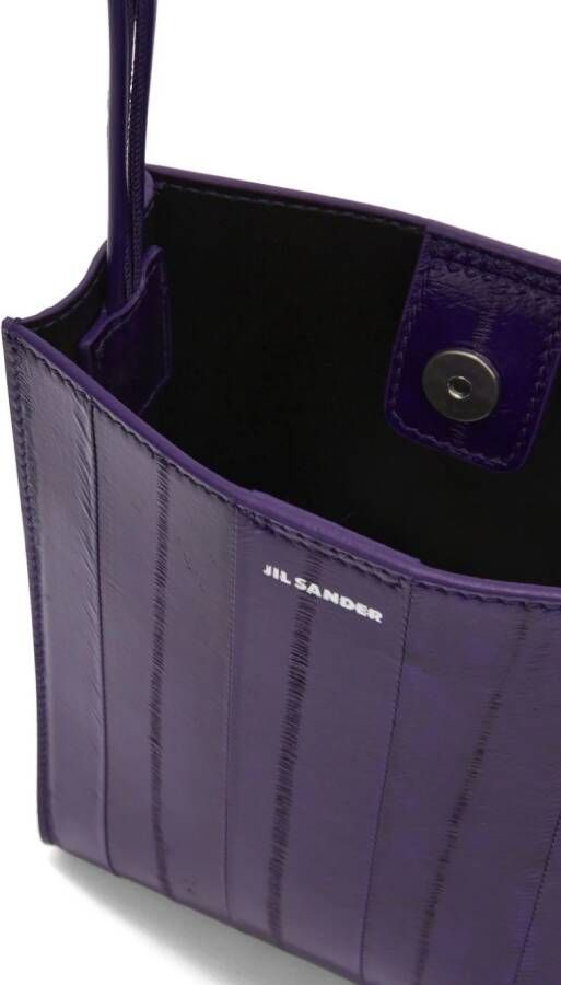 Jil Sander Tangle leren schoudertas Paars