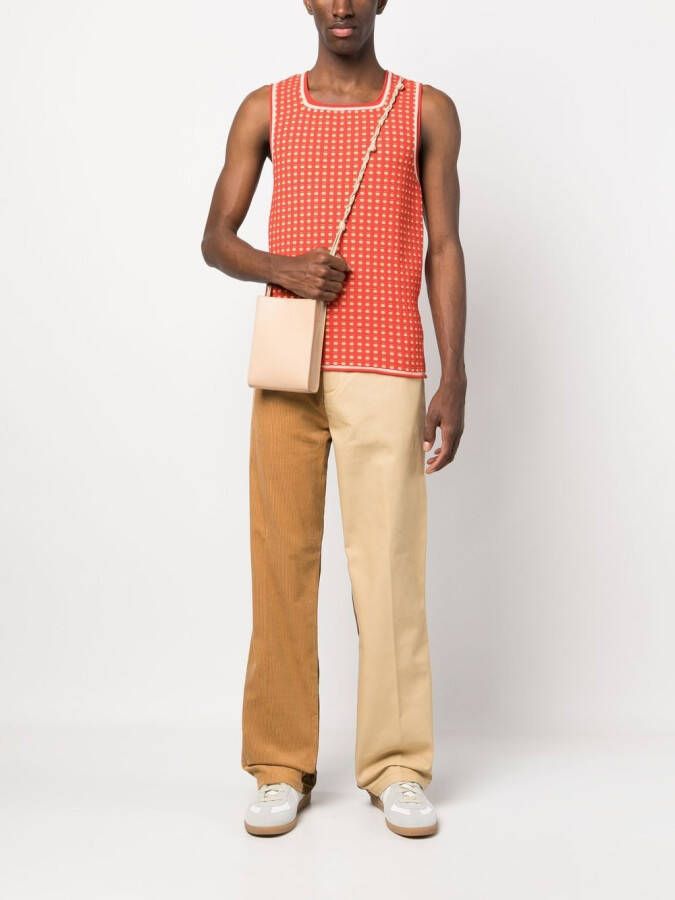 Jil Sander Tangle kleine messengertas Beige