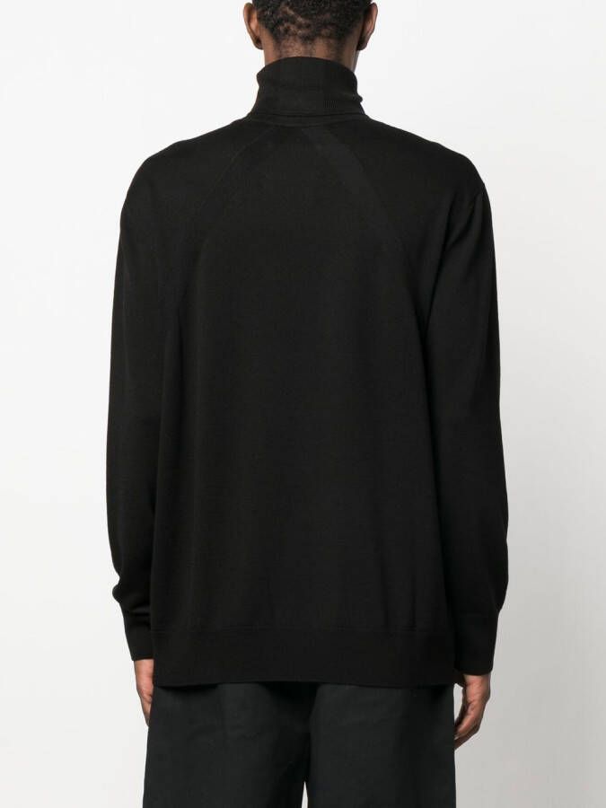 Jil Sander Trui met hoge hals Zwart