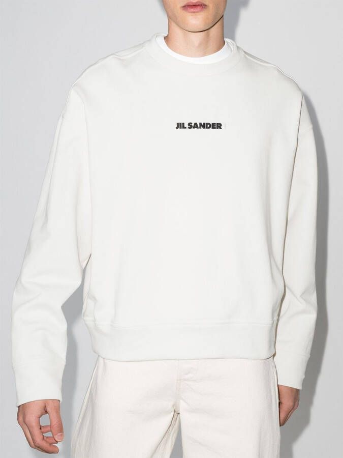 Jil Sander Trui met logoprint Wit