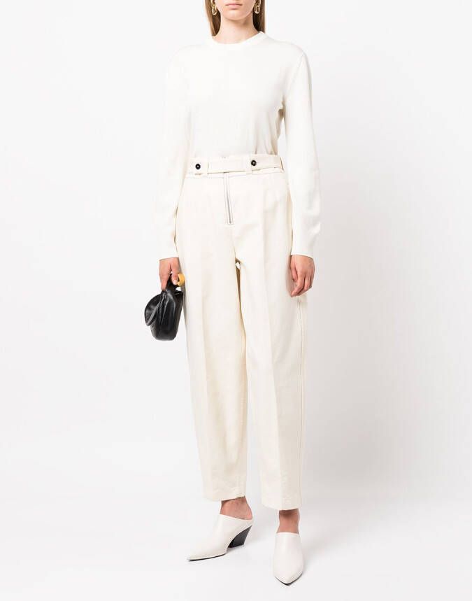 Jil Sander Trui met ronde hals Groen