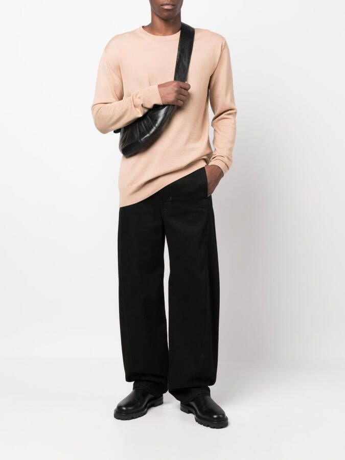 Jil Sander Trui met ronde hals Beige