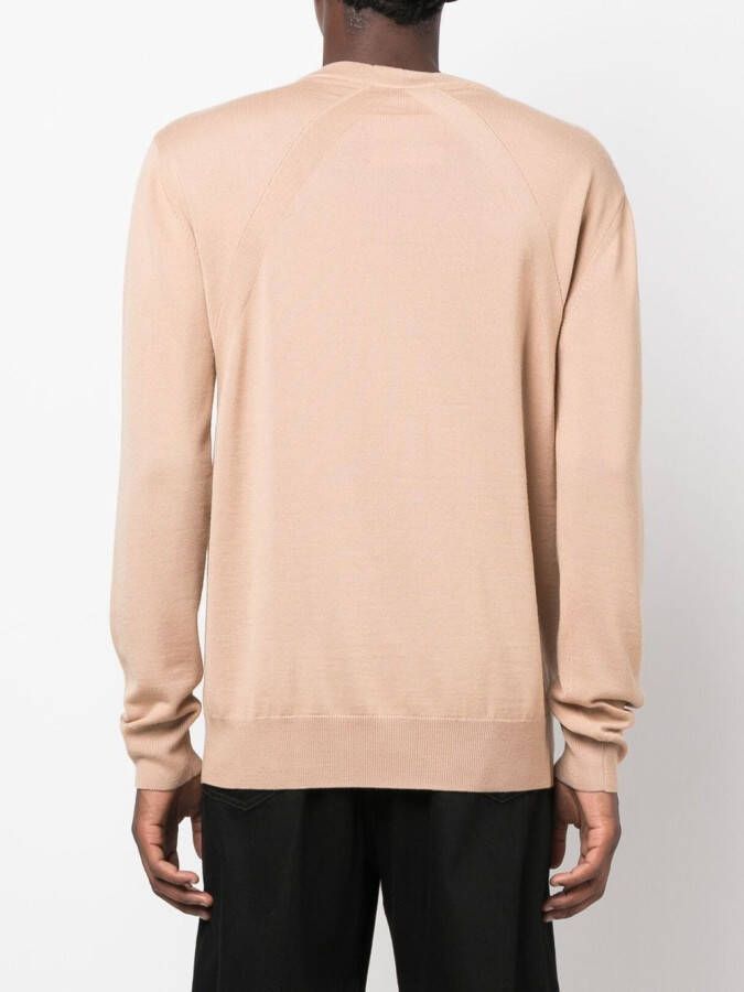 Jil Sander Trui met ronde hals Beige