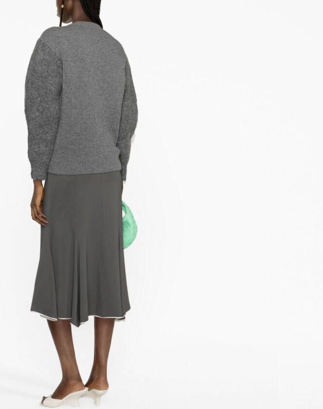 Jil Sander Trui met ronde hals Grijs