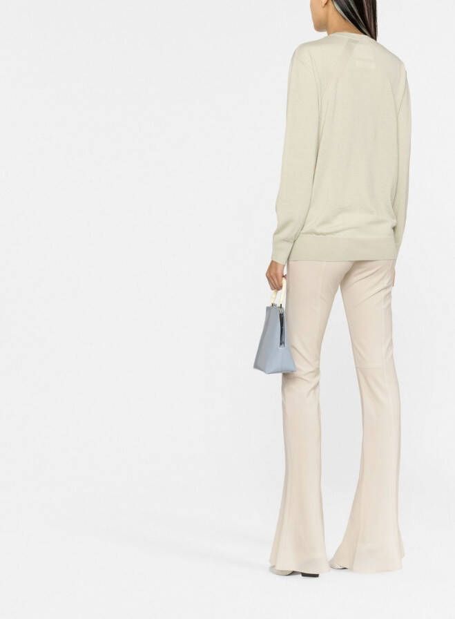 Jil Sander Trui met ronde hals Groen