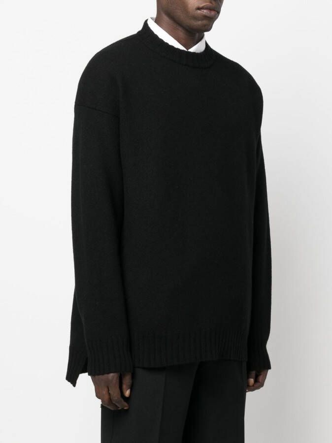 Jil Sander Trui met ronde hals Zwart