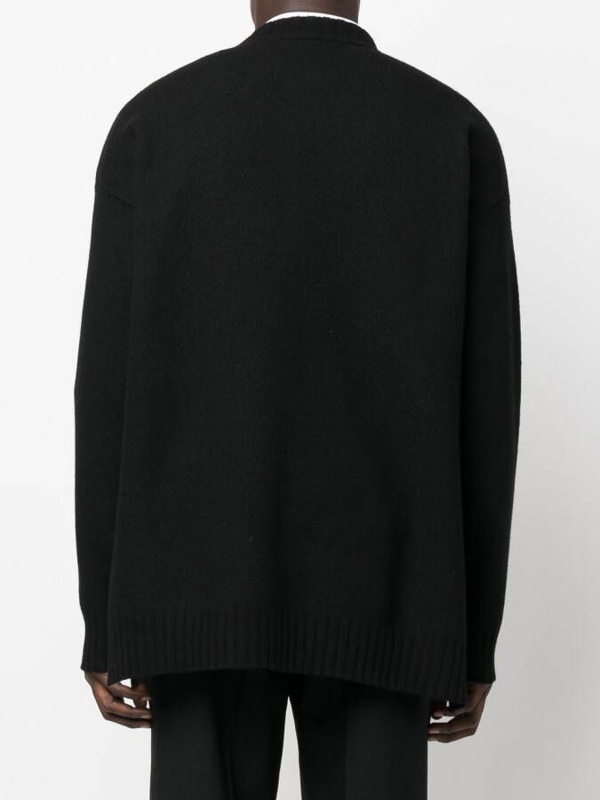 Jil Sander Trui met ronde hals Zwart