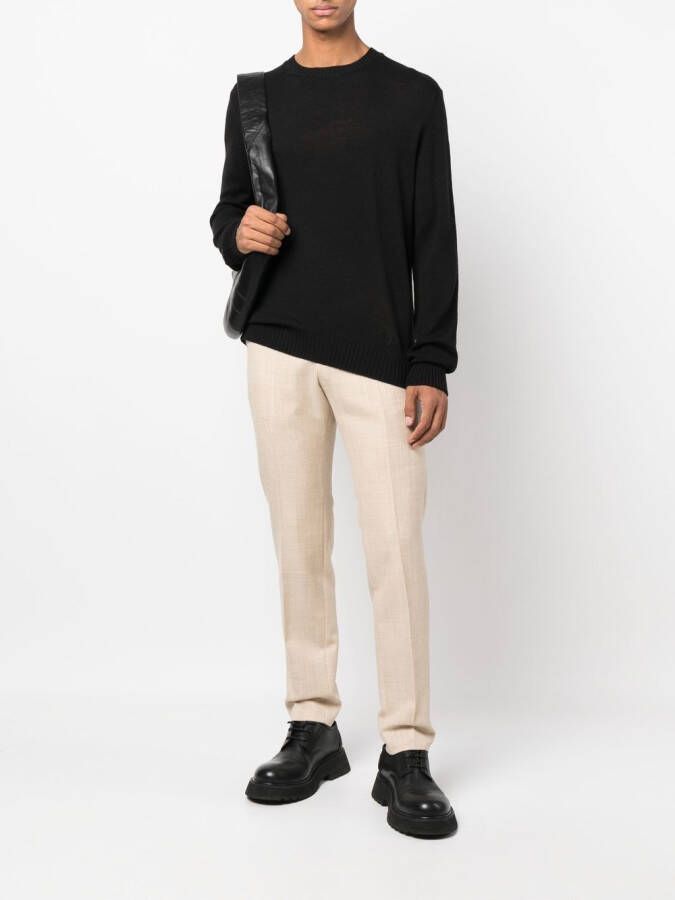 Jil Sander Trui met ronde hals Zwart