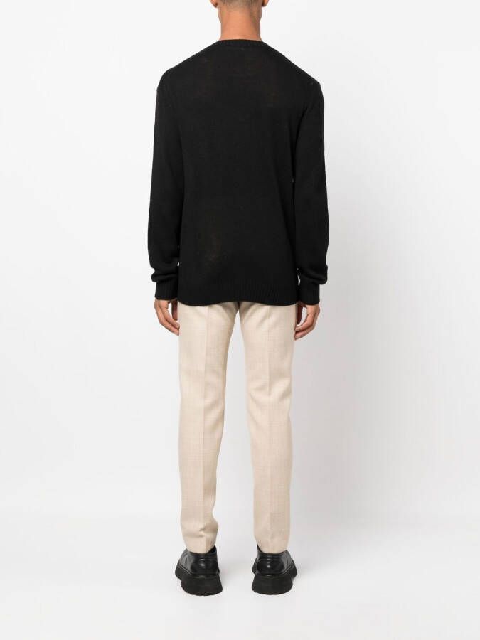 Jil Sander Trui met ronde hals Zwart