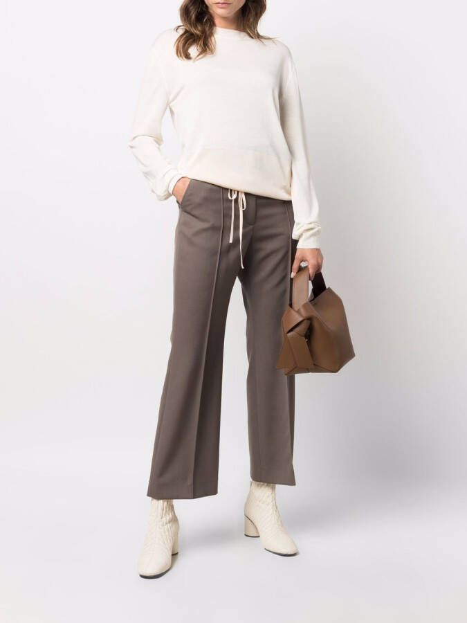 Jil Sander Trui met trekkoord Beige