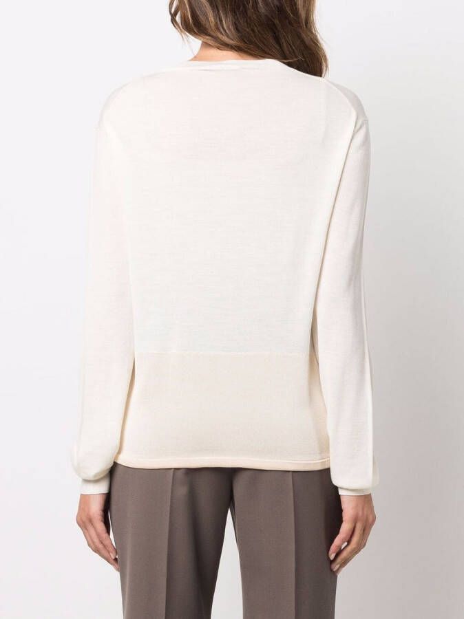 Jil Sander Trui met trekkoord Beige