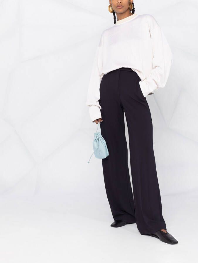 Jil Sander Tweekleurige trui Beige
