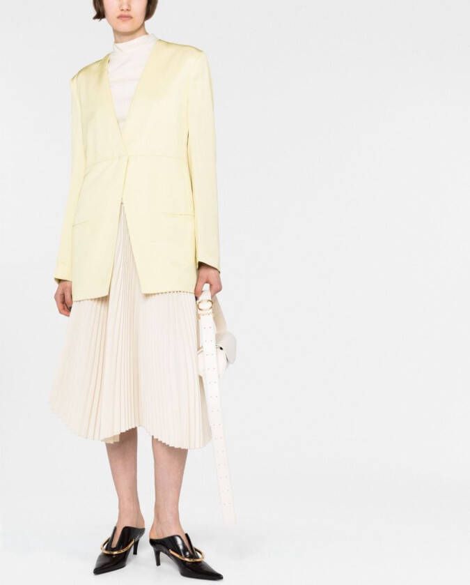 Jil Sander Blazer met split Groen