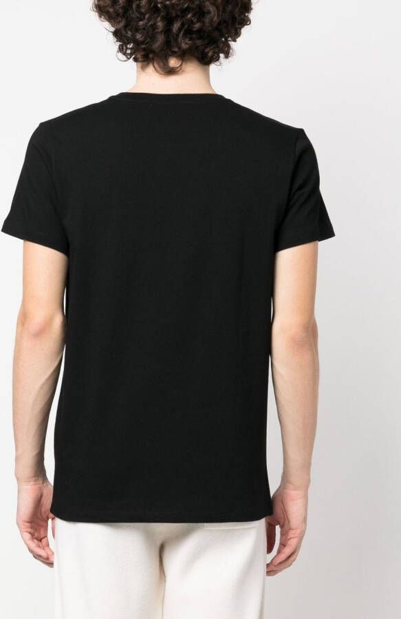 Jil Sander T-shirt met V-hals Zwart