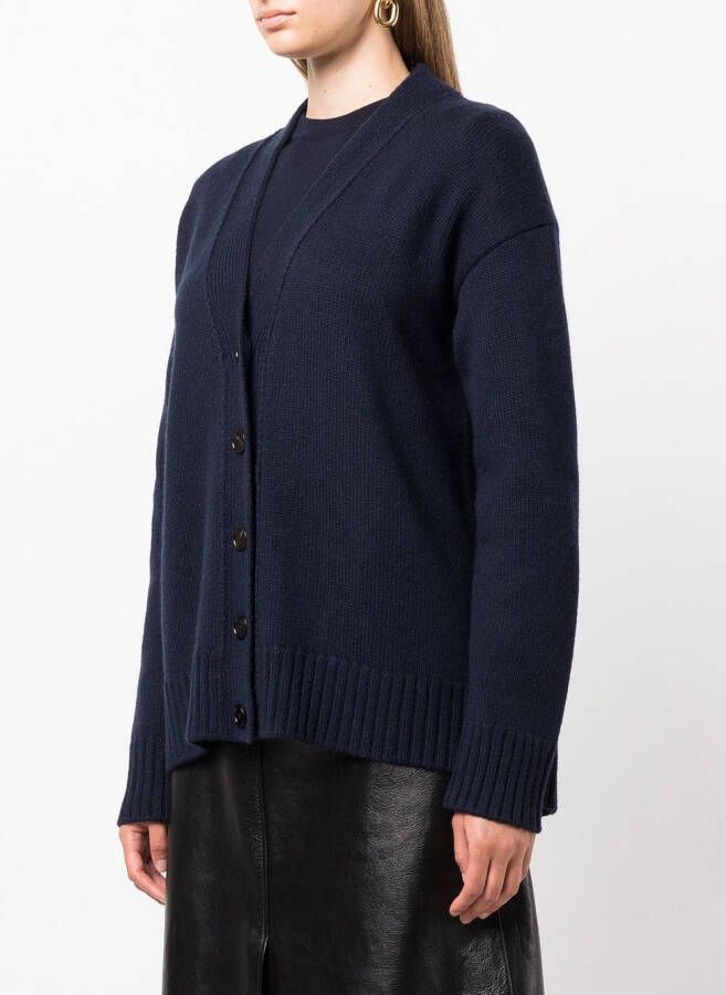 Jil Sander Vest met V-hals Blauw