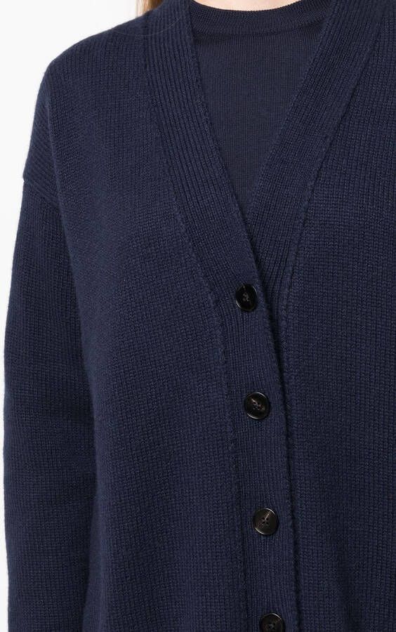 Jil Sander Vest met V-hals Blauw