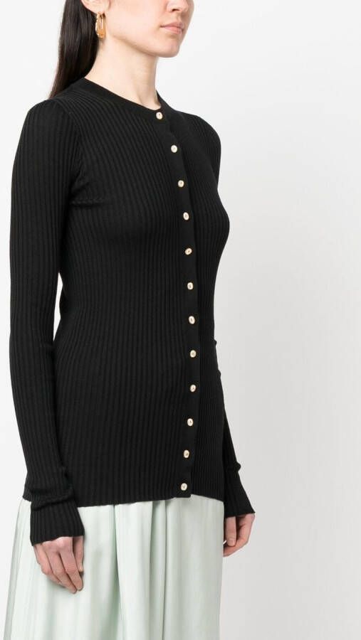 Jil Sander Vest met ronde hals Zwart