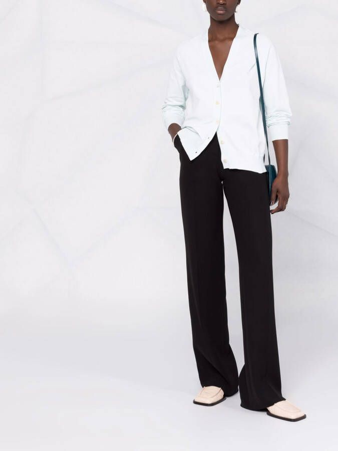 Jil Sander Vest met V-hals Groen