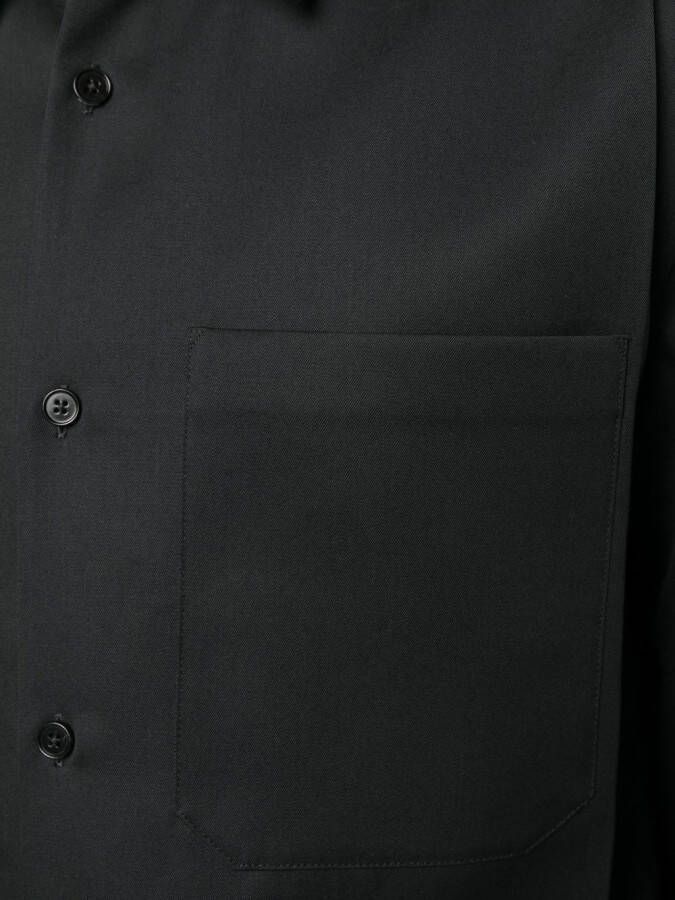 Jil Sander Wollen overhemd Zwart