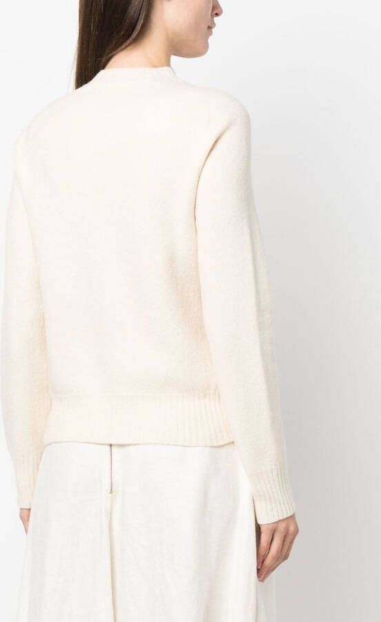 Jil Sander Trui met ronde hals Wit