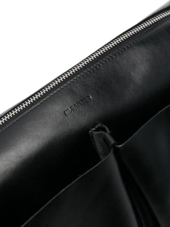 Jil Sander Shopper met rits Zwart