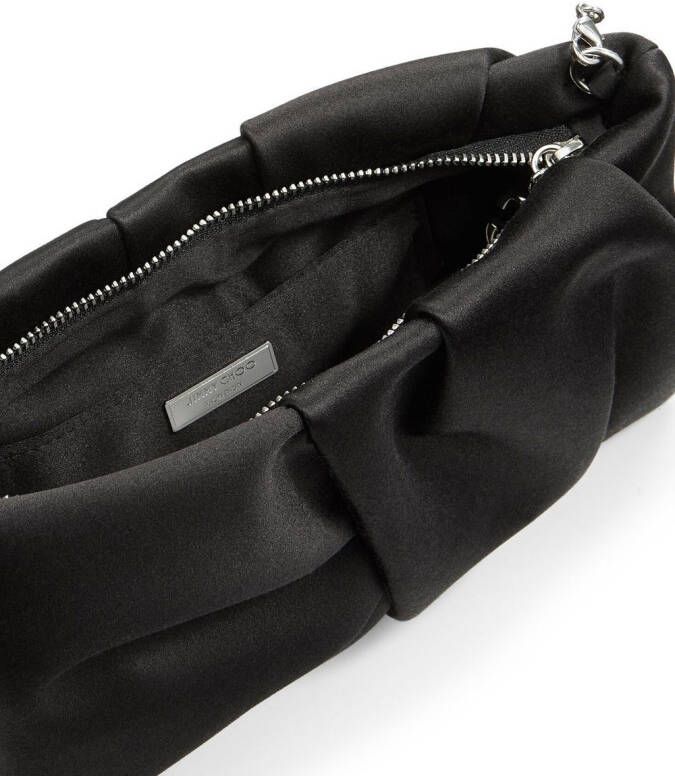 Jimmy Choo Clutch met ruche Zwart