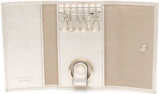 Jimmy Choo Leren sleutelhanger Geel
