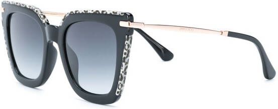 Jimmy Choo Eyewear Ciara zonnebril met kattenoog montuur Zwart