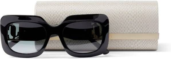 Jimmy Choo Eyewear Gaya zonnebril met vierkant montuur Zwart