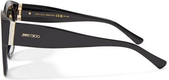 Jimmy Choo Eyewear Leela zonnebril met rond montuur Zwart