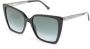 Jimmy Choo Eyewear Zonnebril met oversized montuur Zwart - Thumbnail 2