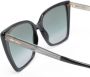 Jimmy Choo Eyewear Zonnebril met oversized montuur Zwart - Thumbnail 3