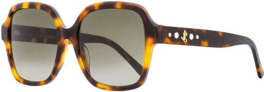 Jimmy Choo Eyewear Rella zonnebril met vierkant montuur Bruin