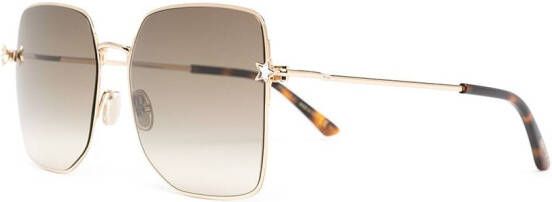 Jimmy Choo Eyewear Trisha zonnebril met vierkant montuur Bruin