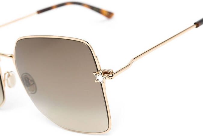 Jimmy Choo Eyewear Trisha zonnebril met vierkant montuur Bruin