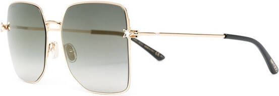Jimmy Choo Eyewear Trisha zonnebril met vierkant montuur Zwart