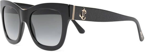 Jimmy Choo Eyewear Zonnebril met cat-eye montuur Zwart