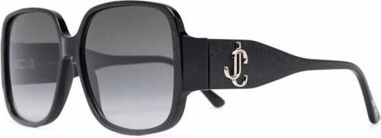 Jimmy Choo Eyewear Zonnebril met oversized montuur Zwart