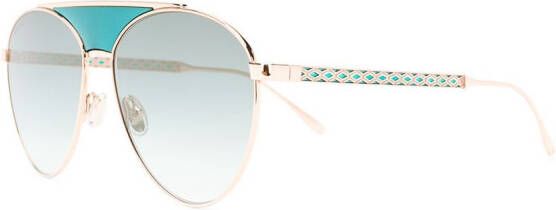 Jimmy Choo Eyewear Zonnebril met piloten montuur Roze