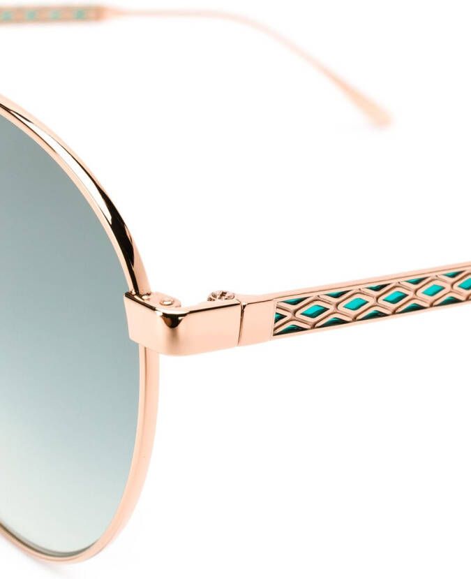 Jimmy Choo Eyewear Zonnebril met piloten montuur Roze
