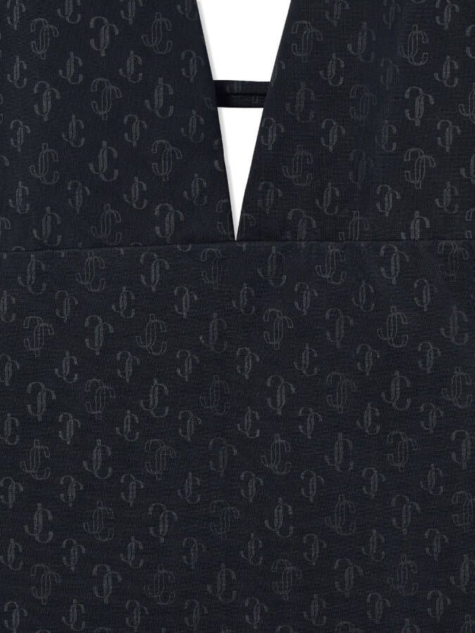 Jimmy Choo Kosma badpak met monogram Zwart