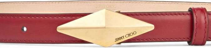 Jimmy Choo Riem met gegraveerd logo Rood
