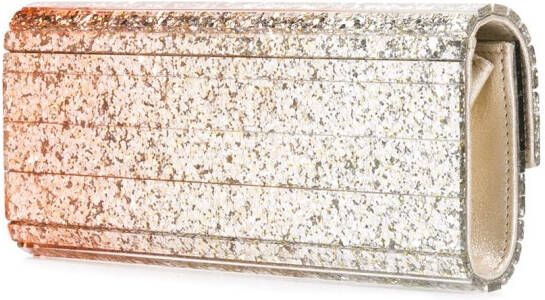 Jimmy Choo Sweetie clutch met glitter Goud